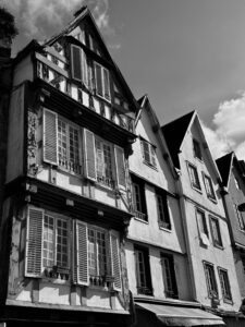 Half-timbered houses Place des Otages Morlaix.